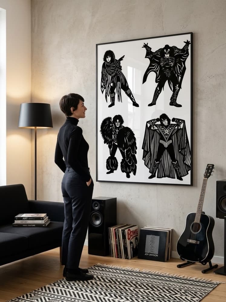 Kiss pop art