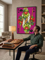 Muppets playing cards