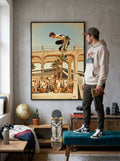 Tommy Guerrero Oceanside Pier Contest Jump Ramp 18x24  Print