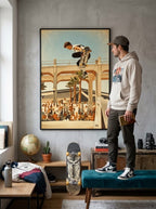 Tommy Guerrero Oceanside Pier Contest Jump Ramp 18x24  Print