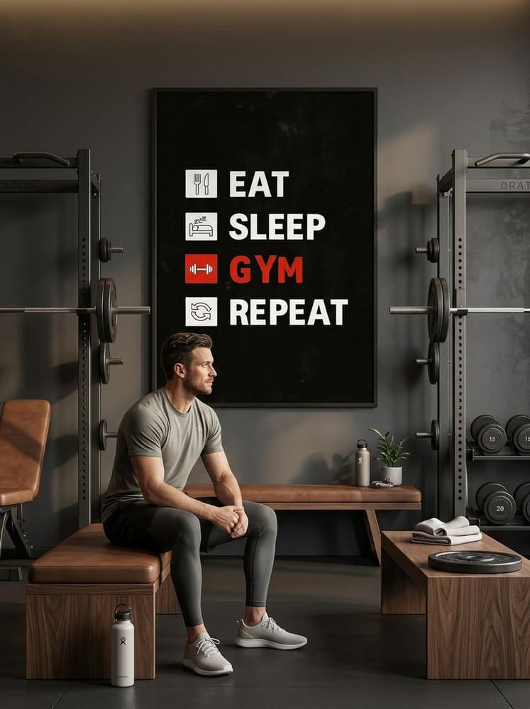 Eat, sleep, gym, Repeat