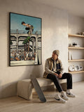 Tommy Guerrero Oceanside Pier Contest Jump Ramp 18x24  Print
