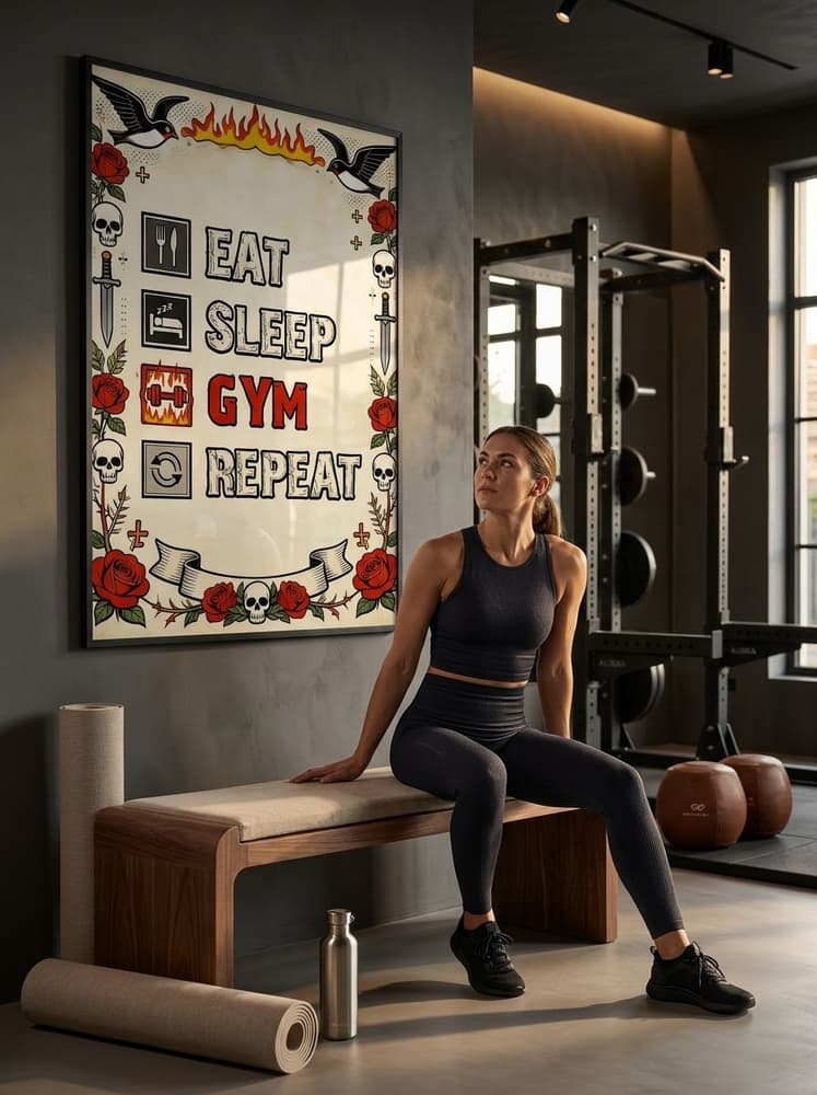 Eat, sleep, gym, Repeat