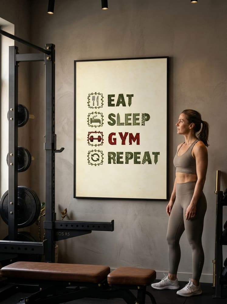 Eat, sleep, gym, Repeat