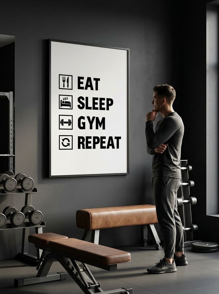 Eat, sleep, gym, Repeat