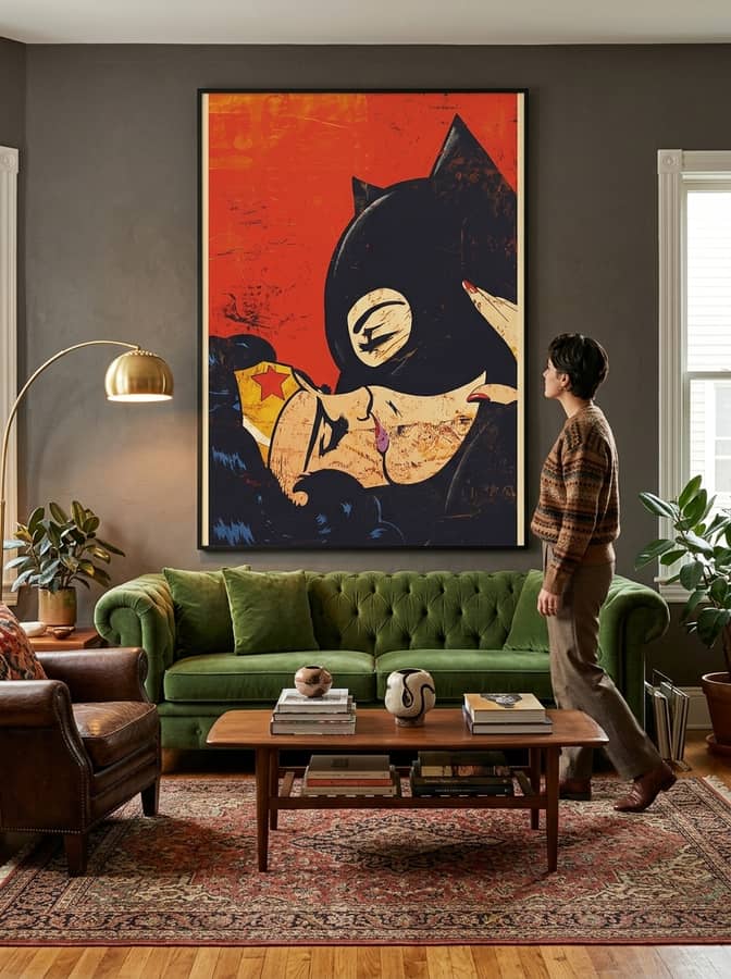 Woman & Cat Kiss