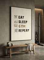 Eat, sleep, gym, Repeat