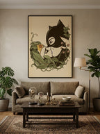 Woman & Cat Kiss