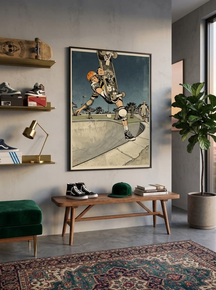 Tony Hawk Del Mar Skate Ranch Footplant Circa 1982 Photograph
