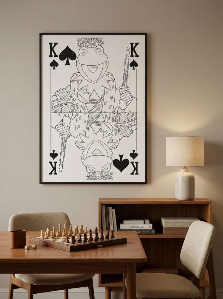 Muppets playing cards