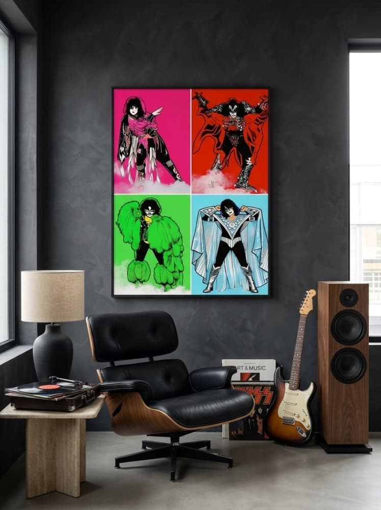 Kiss pop art