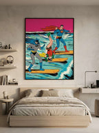 Superheroes Surfeando