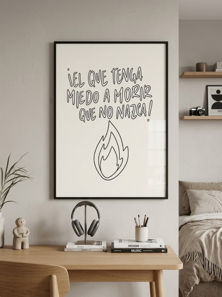 El que tenga miedo a morir....