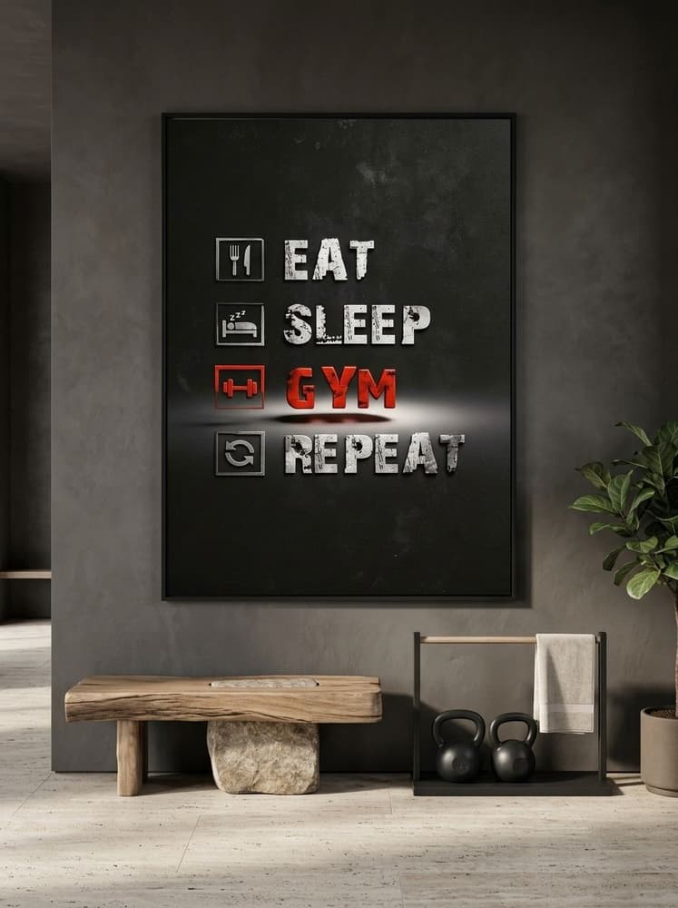 Eat, sleep, gym, Repeat