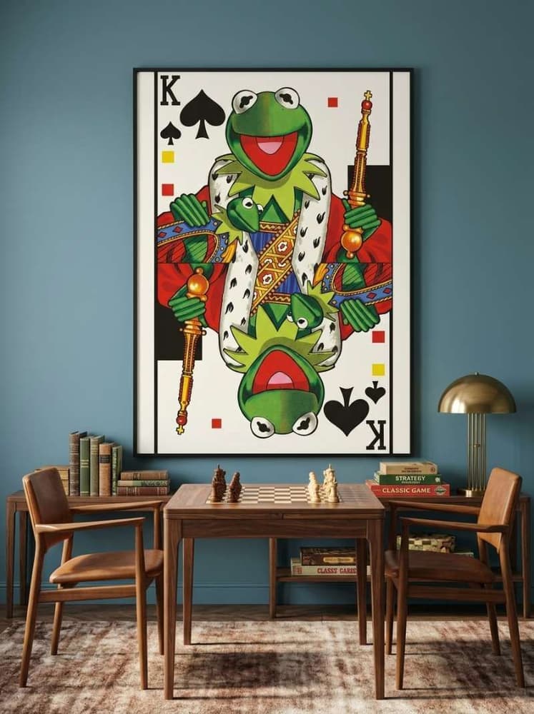 Muppets playing cards