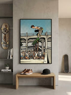 Tommy Guerrero Oceanside Pier Contest Jump Ramp 18x24  Print