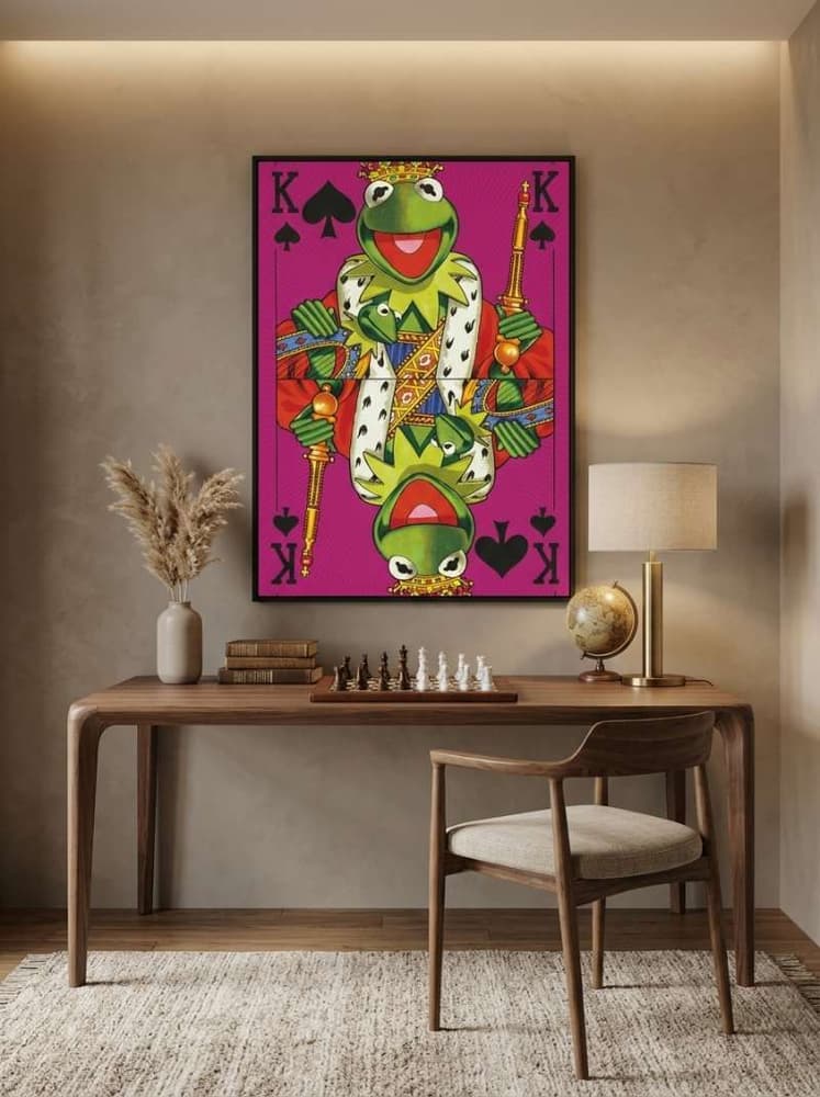 Muppets playing cards