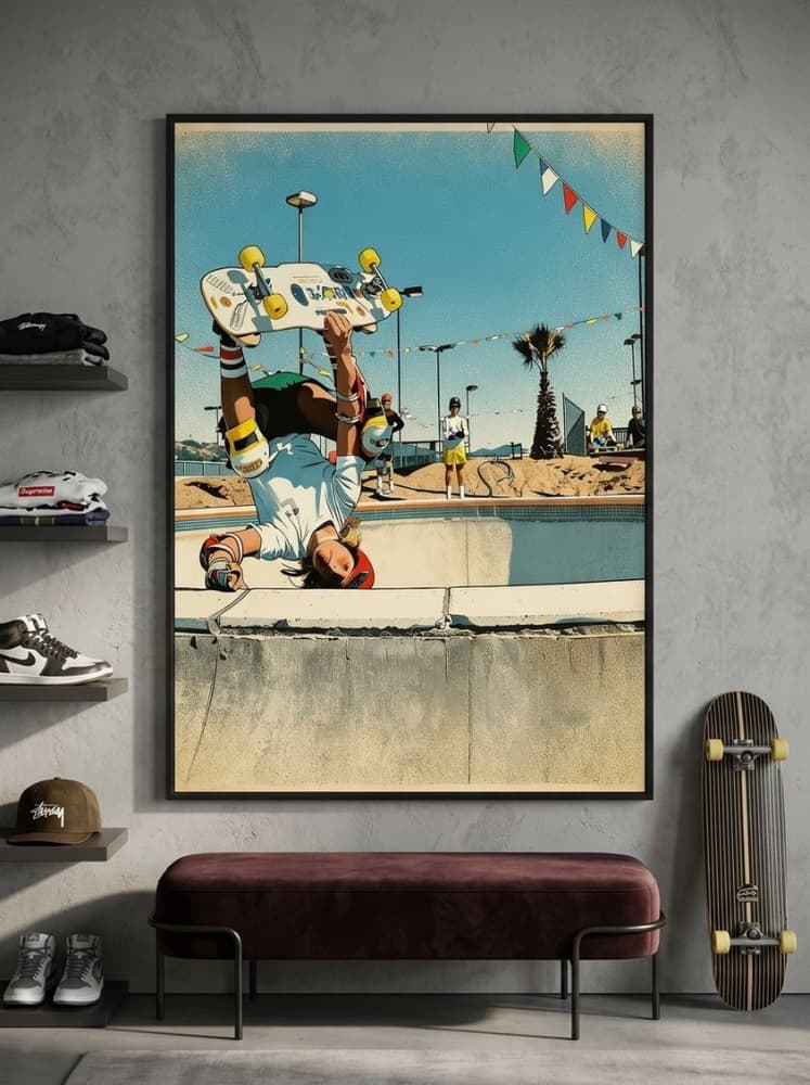 Kyle Jensen Handplant at Del Mar Skate Ranch 1979