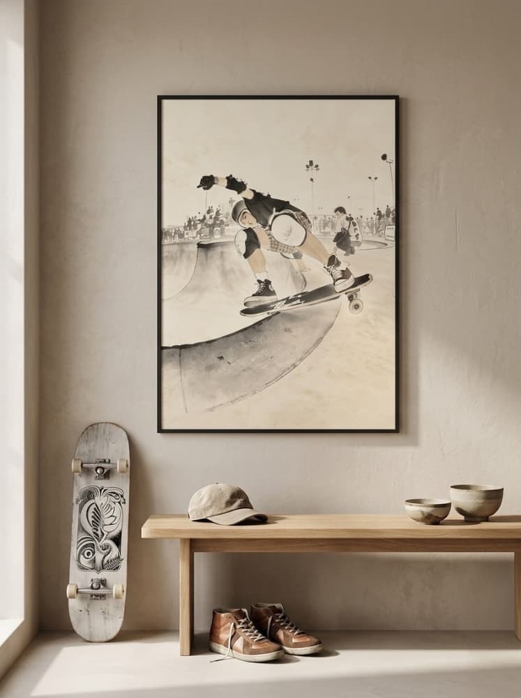 Christian Hosoi BS Layback Board Slide, Upland Pipeline, 1985