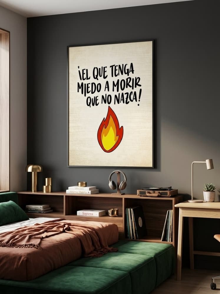 El que tenga miedo a morir....