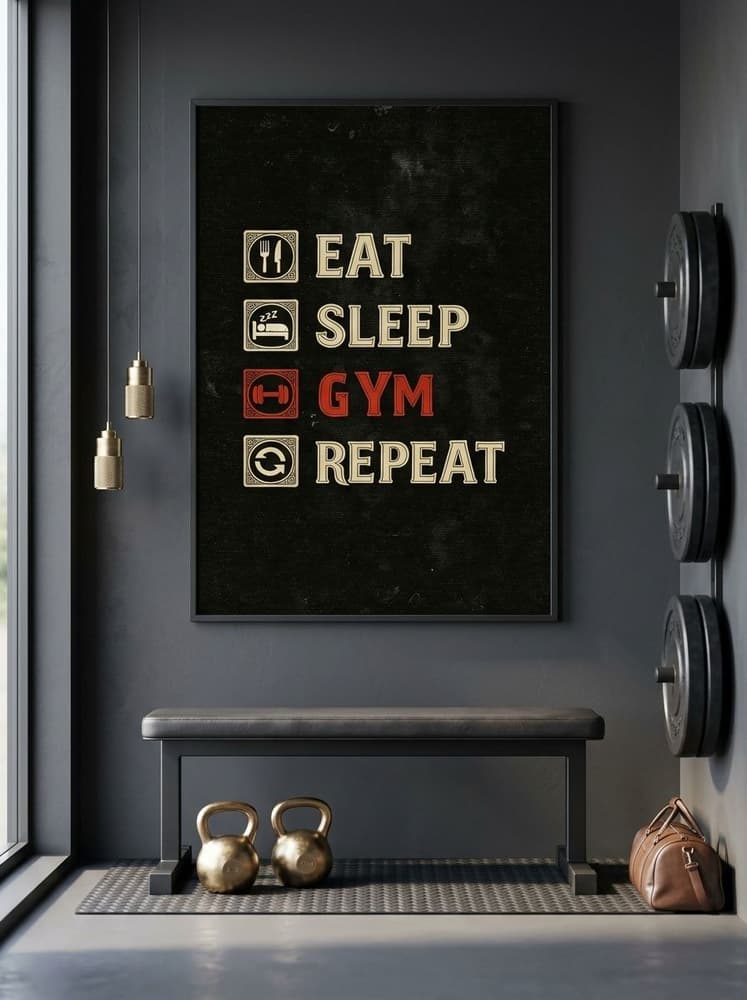 Eat, sleep, gym, Repeat