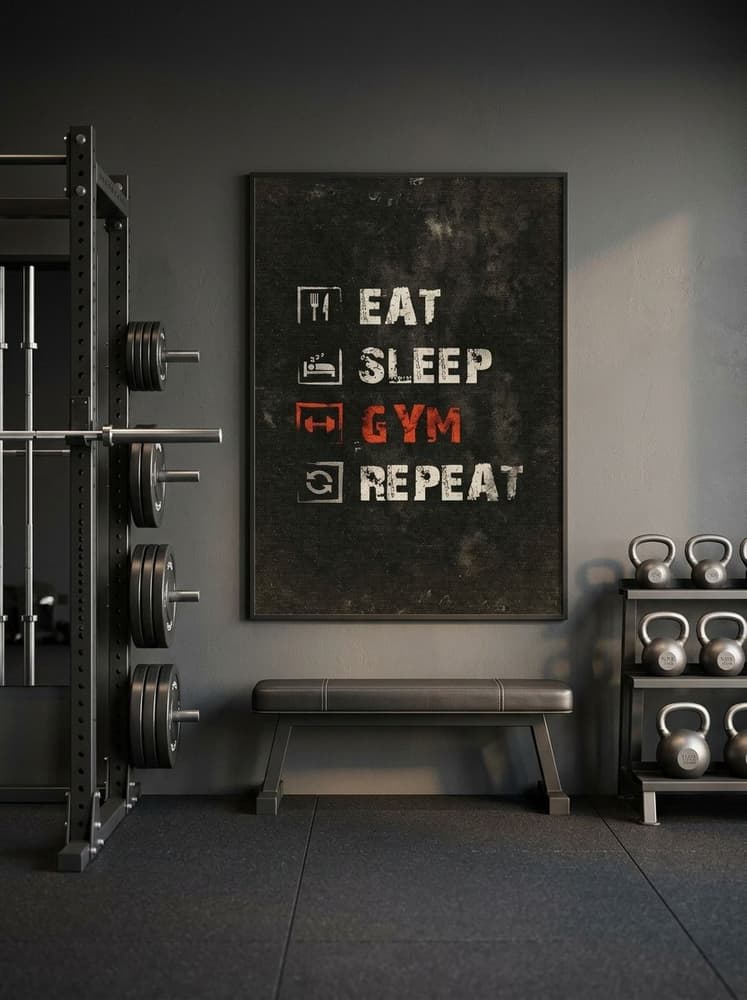 Eat, sleep, gym, Repeat