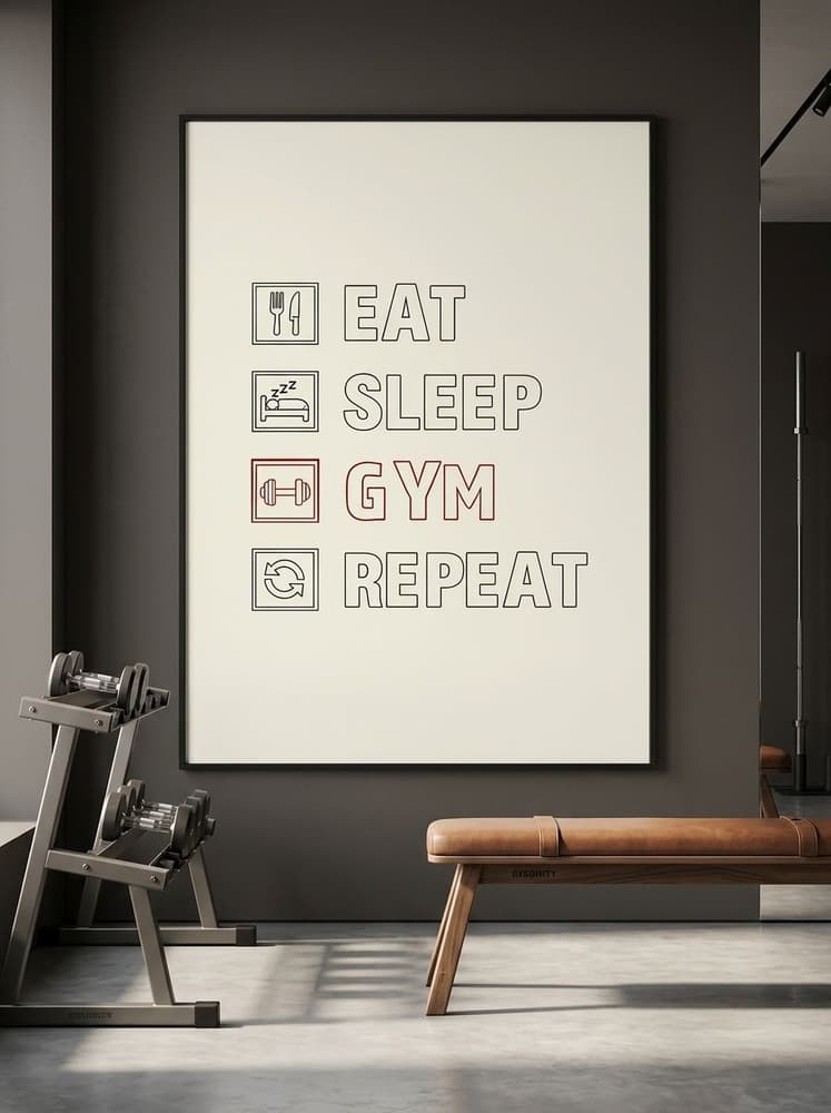 Eat, sleep, gym, Repeat