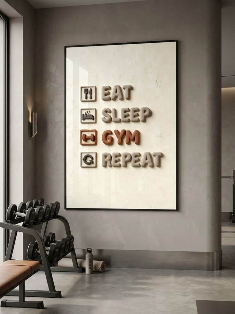 Eat, sleep, gym, Repeat