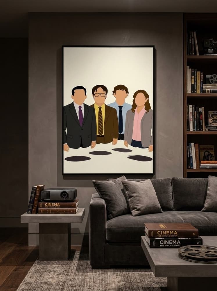 The office siluettes