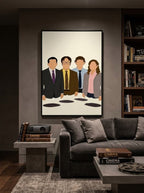 The office siluettes