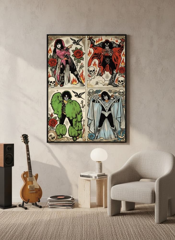 Kiss pop art