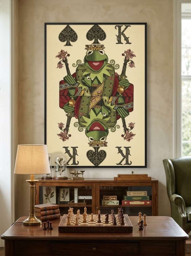 Muppets playing cards