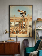 Tommy Guerrero Oceanside Pier Contest Jump Ramp 18x24  Print
