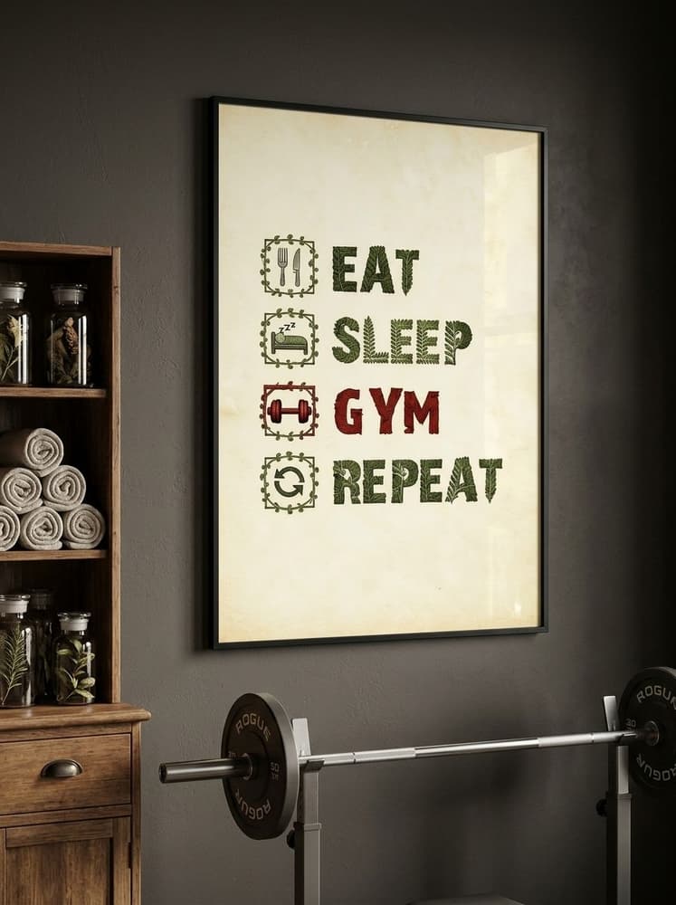 Eat, sleep, gym, Repeat