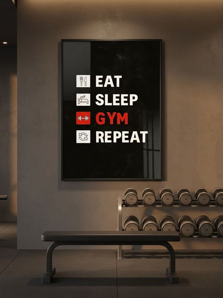 Eat, sleep, gym, Repeat
