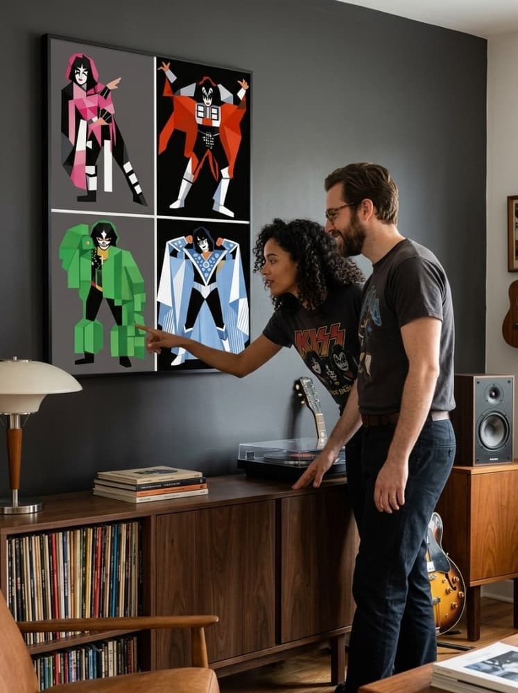 Kiss pop art