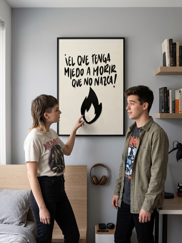 El que tenga miedo a morir....
