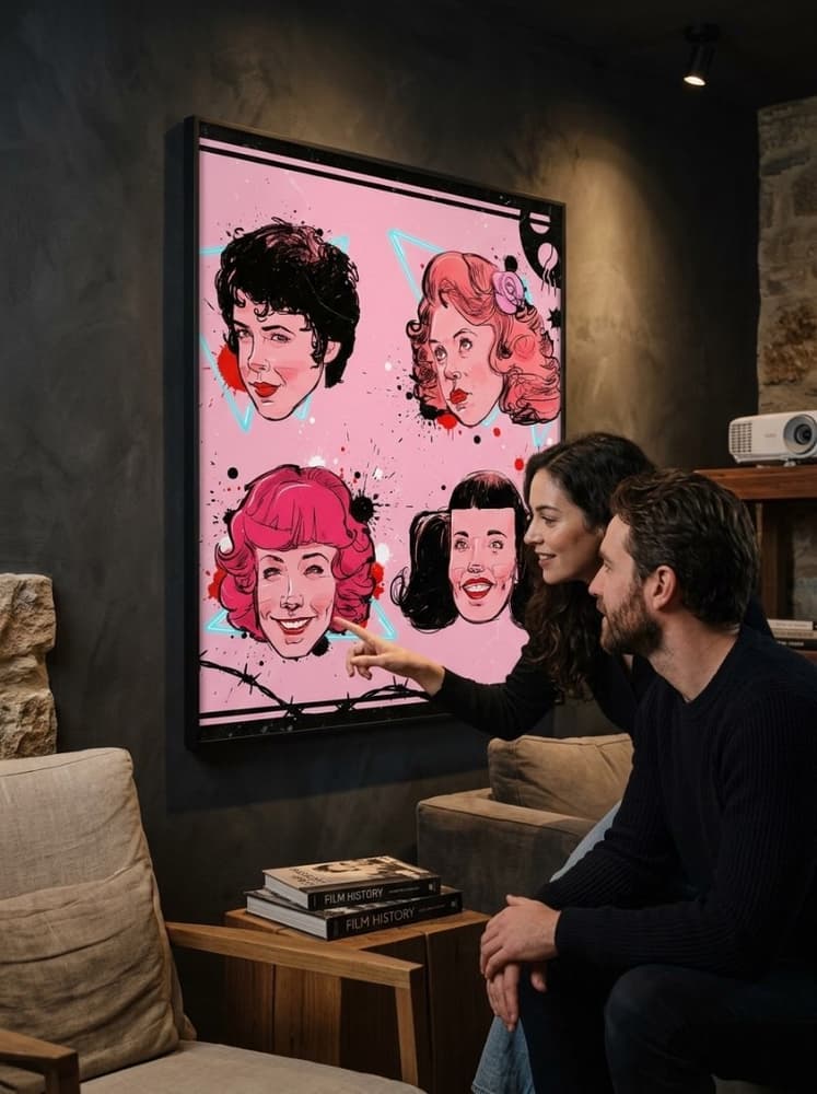 pink faces