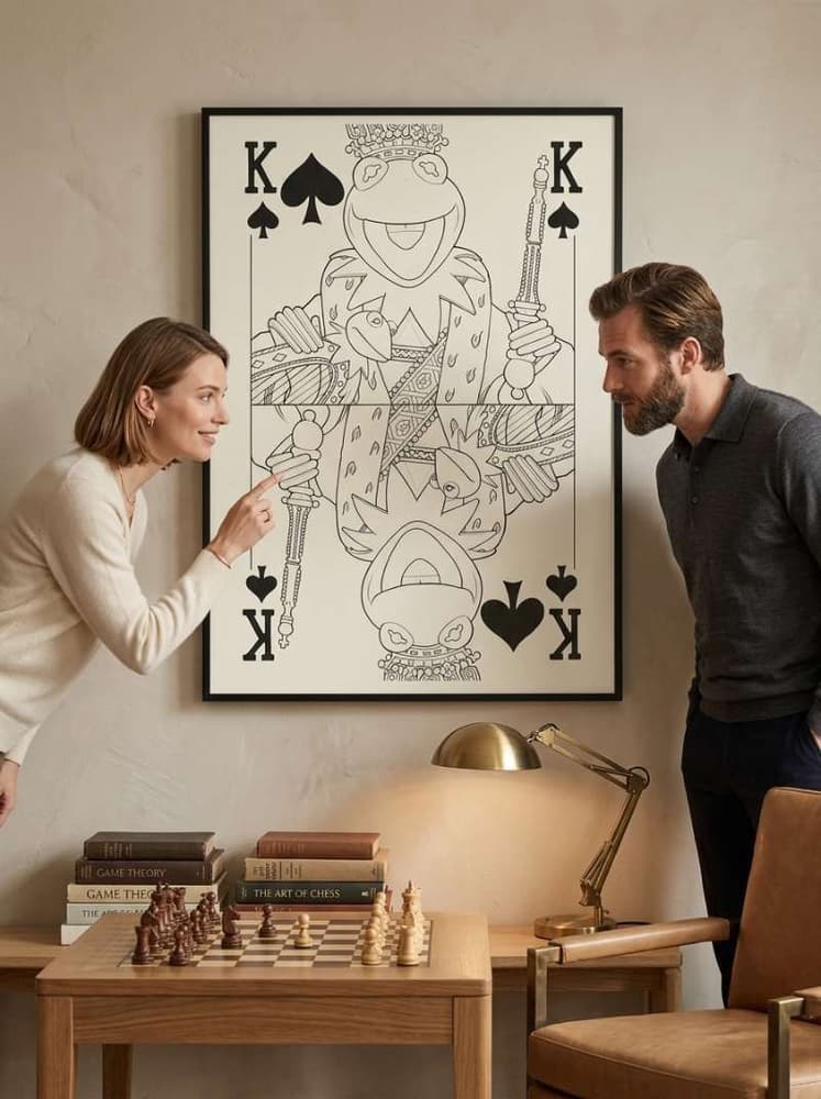 Muppets playing cards