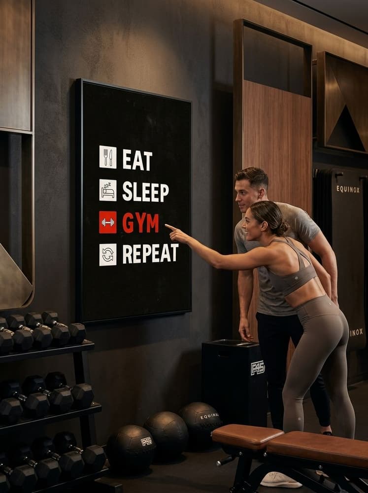 Eat, sleep, gym, Repeat