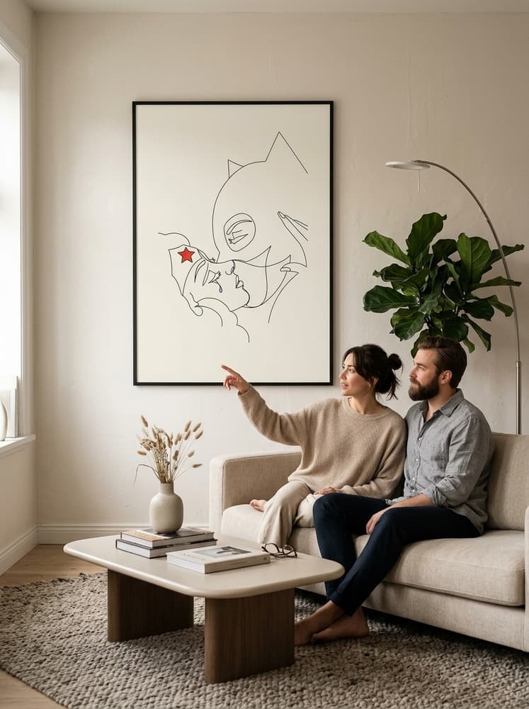 Woman & Cat Kiss