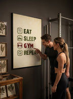 Eat, sleep, gym, Repeat