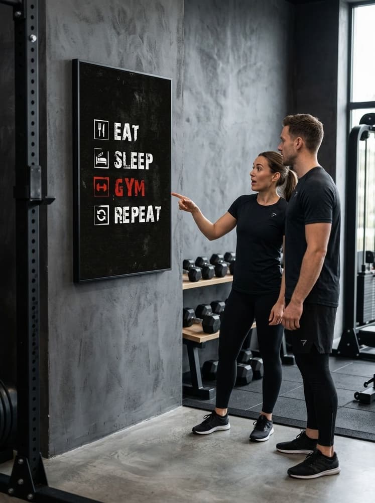 Eat, sleep, gym, Repeat
