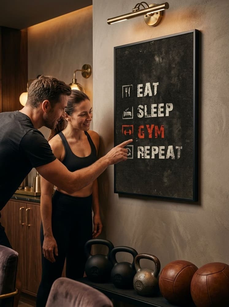 Eat, sleep, gym, Repeat