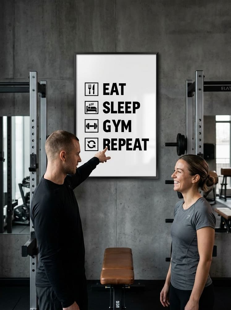 Eat, sleep, gym, Repeat