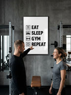Eat, sleep, gym, Repeat
