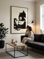 Woman & Cat Kiss