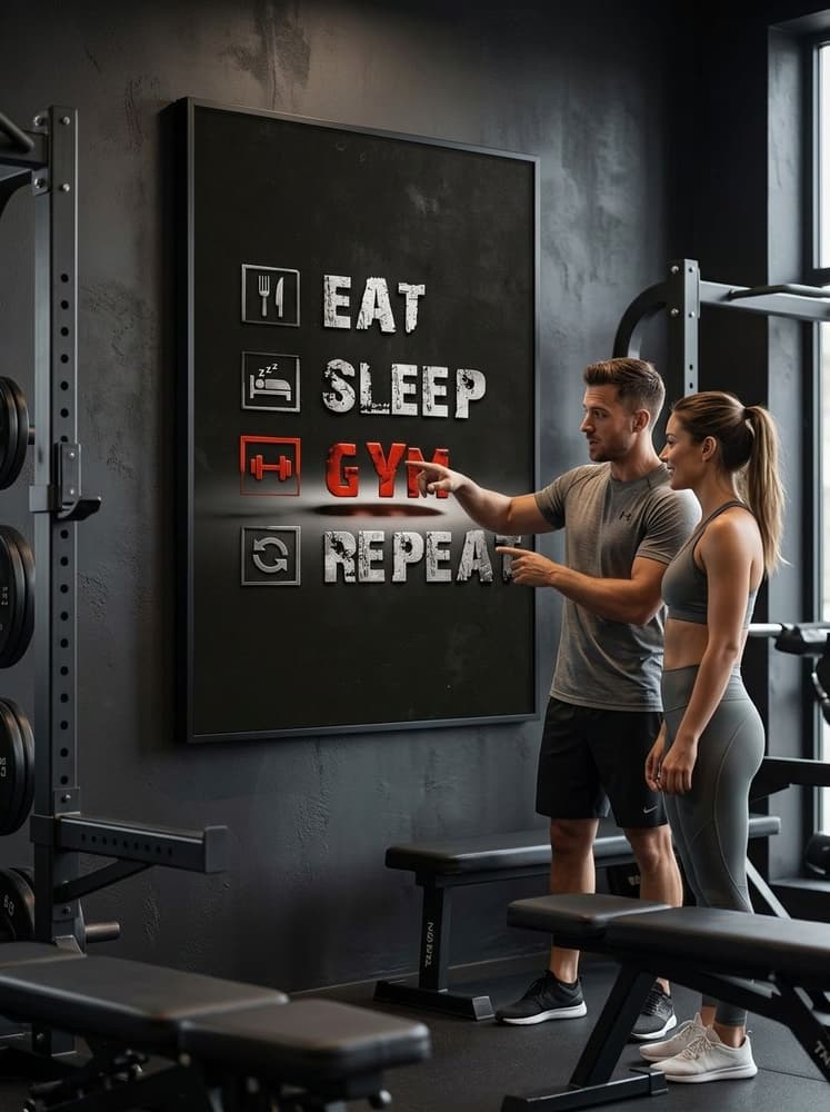 Eat, sleep, gym, Repeat