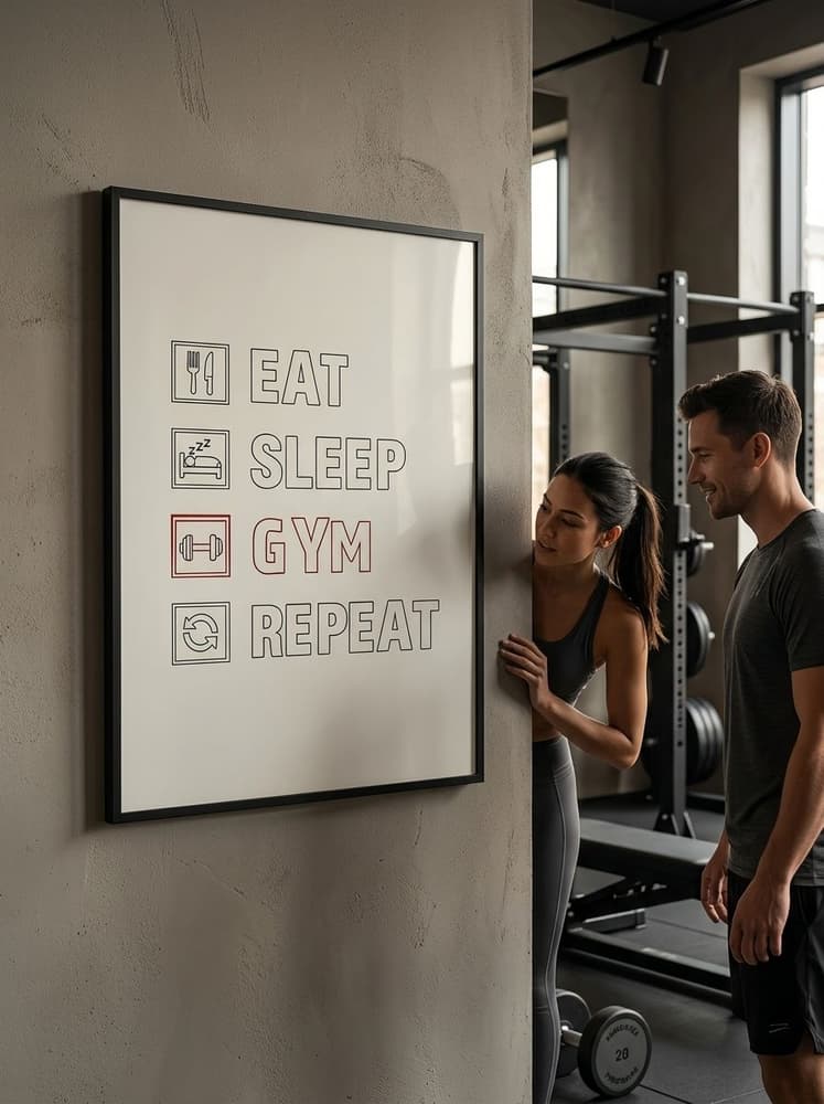 Eat, sleep, gym, Repeat