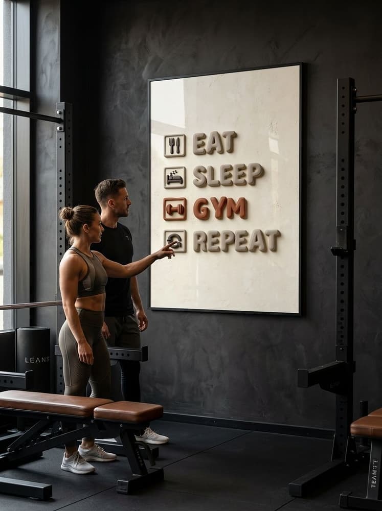 Eat, sleep, gym, Repeat